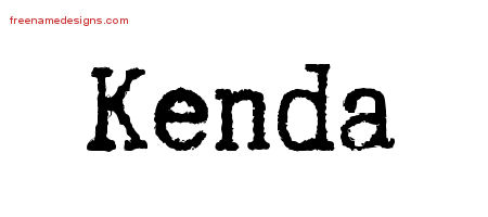 Typewriter Name Tattoo Designs Kenda Free Download