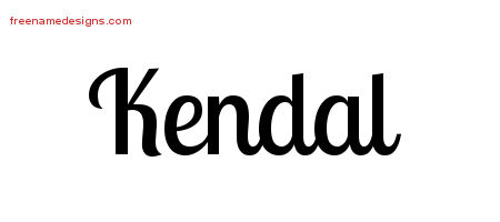 Handwritten Name Tattoo Designs Kendal Free Download