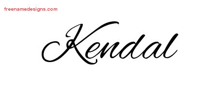 Cursive Name Tattoo Designs Kendal Download Free