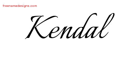 Calligraphic Name Tattoo Designs Kendal Download Free
