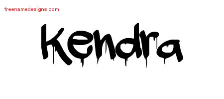 Graffiti Name Tattoo Designs Kendra Free Lettering
