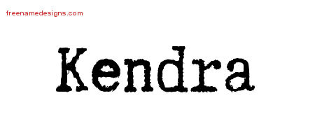 Typewriter Name Tattoo Designs Kendra Free Download