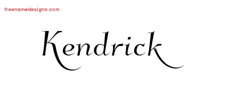 Elegant Name Tattoo Designs Kendrick Download Free