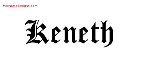 Blackletter Name Tattoo Designs Keneth Printable