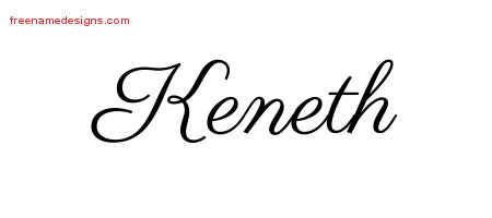 Classic Name Tattoo Designs Keneth Printable