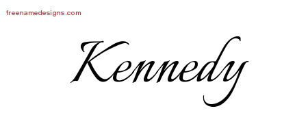 Calligraphic Name Tattoo Designs Kennedy Download Free
