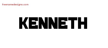 Titling Name Tattoo Designs Kenneth Free Printout