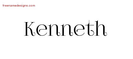 Vintage Name Tattoo Designs Kenneth Free Printout
