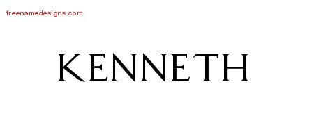 Regal Victorian Name Tattoo Designs Kenneth Graphic Download