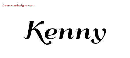 Art Deco Name Tattoo Designs Kenny Graphic Download