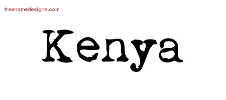 Vintage Writer Name Tattoo Designs Kenya Free Lettering