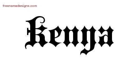 Old English Name Tattoo Designs Kenya Free