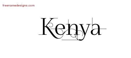 Decorated Name Tattoo Designs Kenya Free