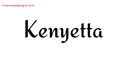 Calligraphic Stylish Name Tattoo Designs Kenyetta Download Free