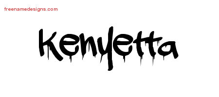 Graffiti Name Tattoo Designs Kenyetta Free Lettering