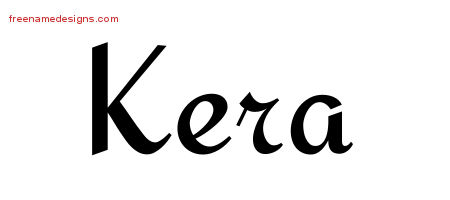 Calligraphic Stylish Name Tattoo Designs Kera Download Free