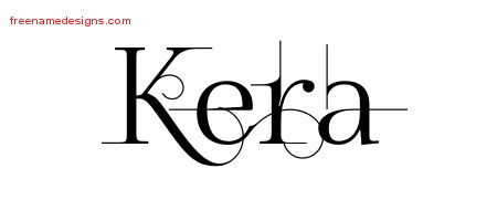 Decorated Name Tattoo Designs Kera Free