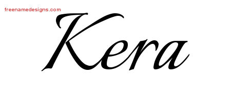 Calligraphic Name Tattoo Designs Kera Download Free