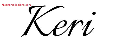 Calligraphic Name Tattoo Designs Keri Download Free