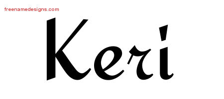 Calligraphic Stylish Name Tattoo Designs Keri Download Free
