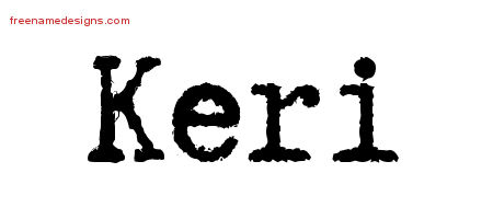 Typewriter Name Tattoo Designs Keri Free Download