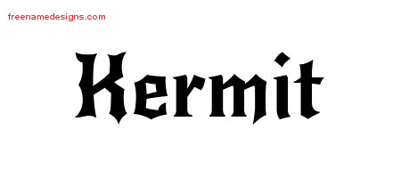 Gothic Name Tattoo Designs Kermit Download Free
