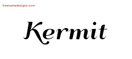 Art Deco Name Tattoo Designs Kermit Graphic Download