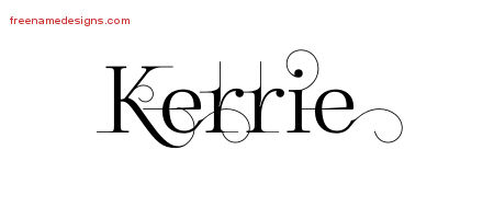 Decorated Name Tattoo Designs Kerrie Free