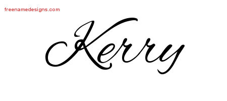 Cursive Name Tattoo Designs Kerry Download Free