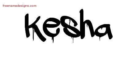 Graffiti Name Tattoo Designs Kesha Free Lettering