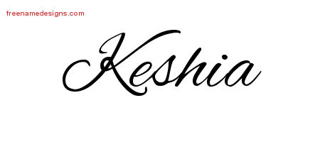 Cursive Name Tattoo Designs Keshia Download Free