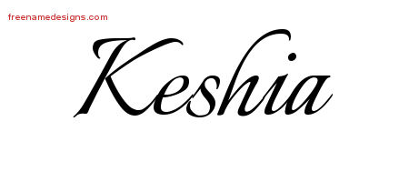 Calligraphic Name Tattoo Designs Keshia Download Free