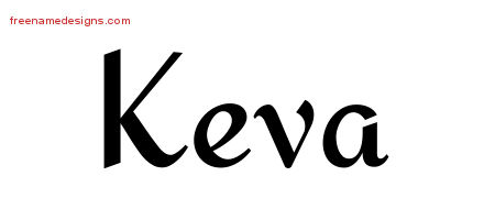 Calligraphic Stylish Name Tattoo Designs Keva Download Free
