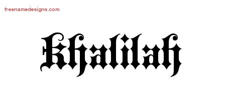Old English Name Tattoo Designs Khalilah Free Old English Name Tattoo Designs Khalilah Free