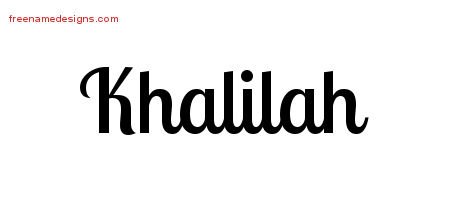 Handwritten Name Tattoo Designs Khalilah Free Download Handwritten Name Tattoo Designs Khalilah Free Download