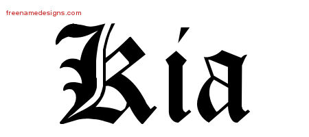 Blackletter Name Tattoo Designs Kia Graphic Download