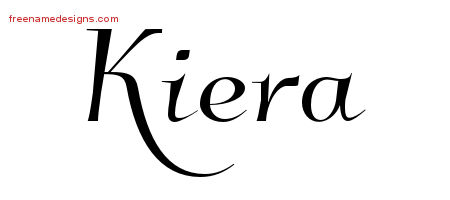 Elegant Name Tattoo Designs Kiera Free Graphic