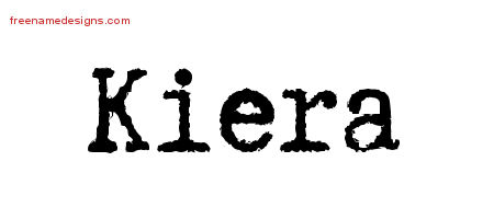 Typewriter Name Tattoo Designs Kiera Free Download