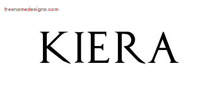 Regal Victorian Name Tattoo Designs Kiera Graphic Download