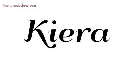Art Deco Name Tattoo Designs Kiera Printable