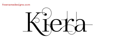 Decorated Name Tattoo Designs Kiera Free