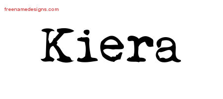 Vintage Writer Name Tattoo Designs Kiera Free Lettering