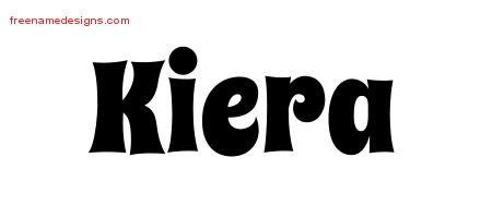 Groovy Name Tattoo Designs Kiera Free Lettering