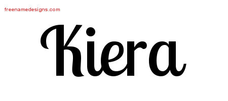 Handwritten Name Tattoo Designs Kiera Free Download