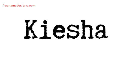 Typewriter Name Tattoo Designs Kiesha Free Download