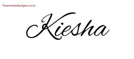 Cursive Name Tattoo Designs Kiesha Download Free
