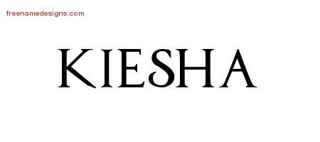 Regal Victorian Name Tattoo Designs Kiesha Graphic Download