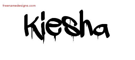Graffiti Name Tattoo Designs Kiesha Free Lettering