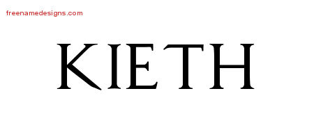 Regal Victorian Name Tattoo Designs Kieth Printable