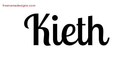 Handwritten Name Tattoo Designs Kieth Free Printout